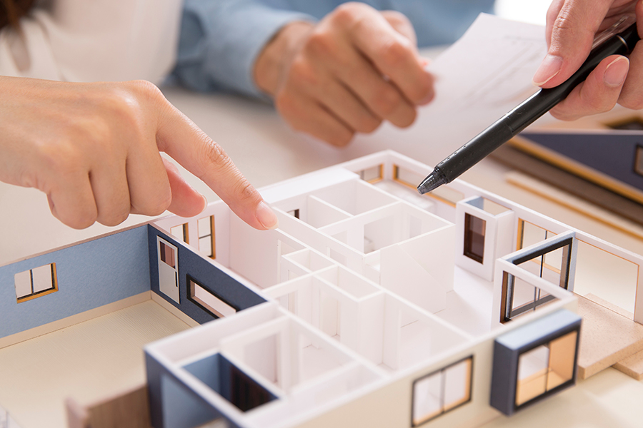 設計の専門家と一緒に家づくりができる